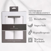 Viscose From Bamboo Bassinet Sheets 2 Pack Box image 0