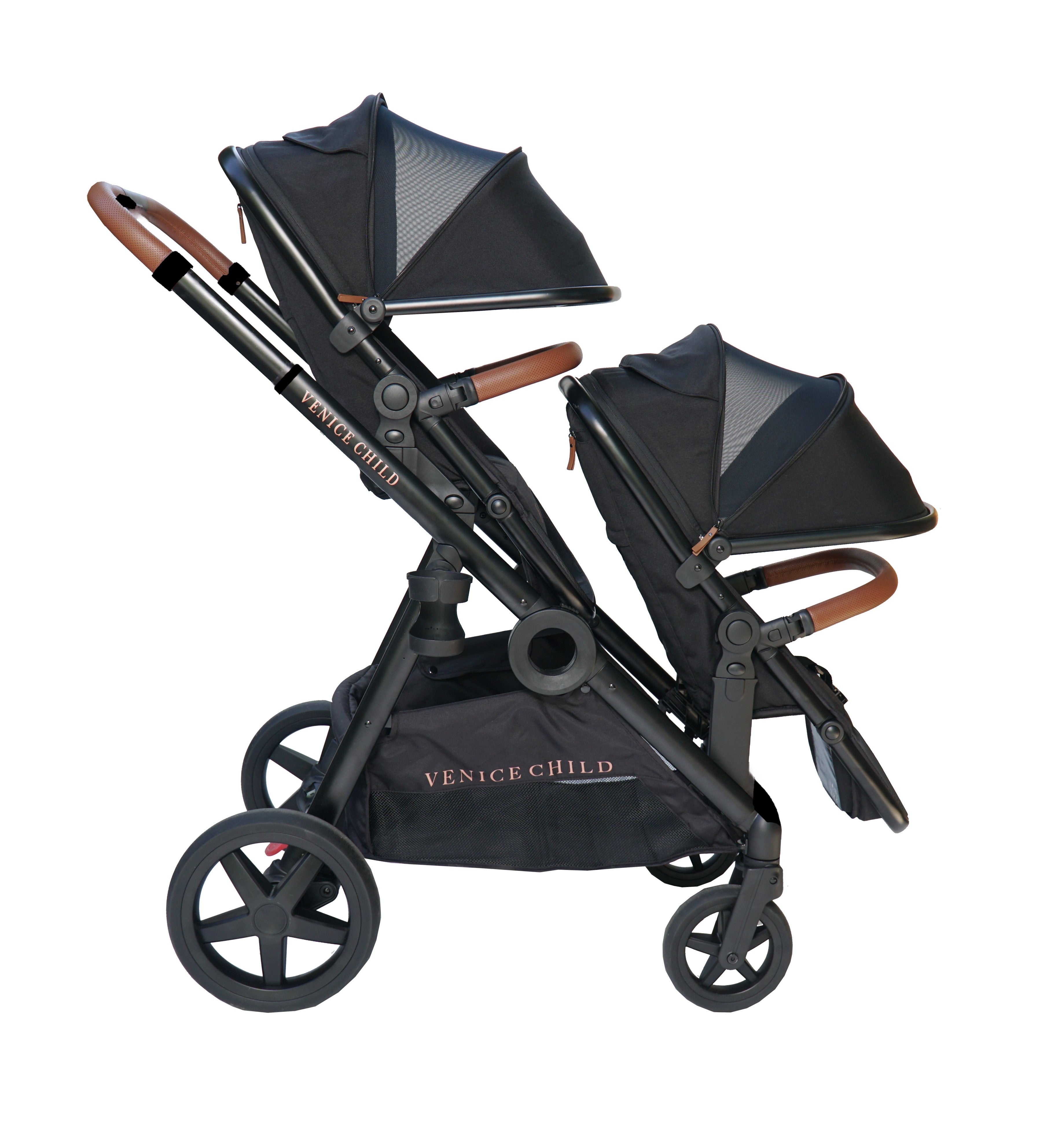 Maverick Single to Double Stroller & 2nd Toddler Seat Package #3 – VeniceChild