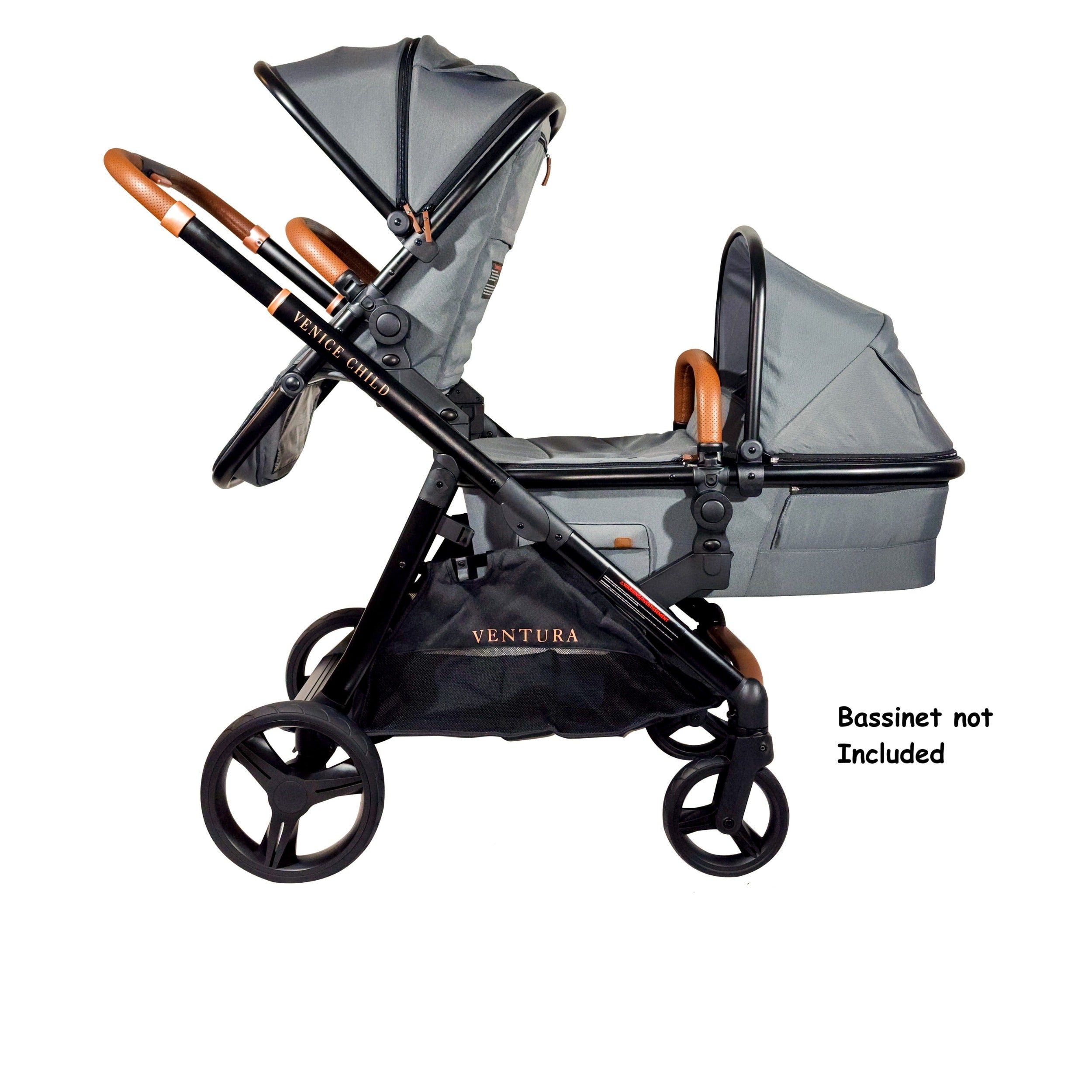double stroller with toddler stand Ventura Single to Double Stroller with Standing Platform & 2nd Toddler – VeniceChild