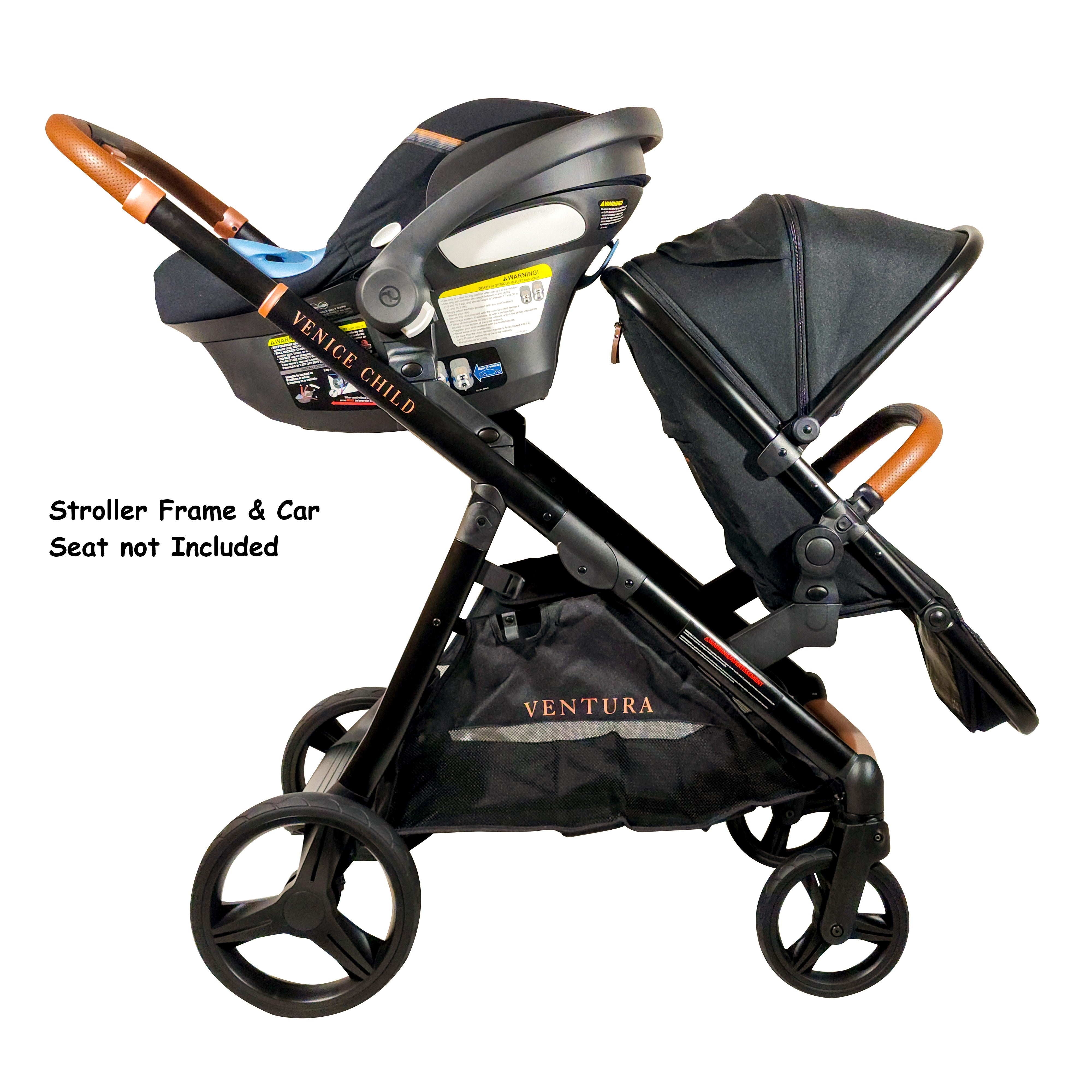 stroller with stand for toddler Ventura Single to Double Stroller with Standing Platform Stand-Alone Toddler Seat