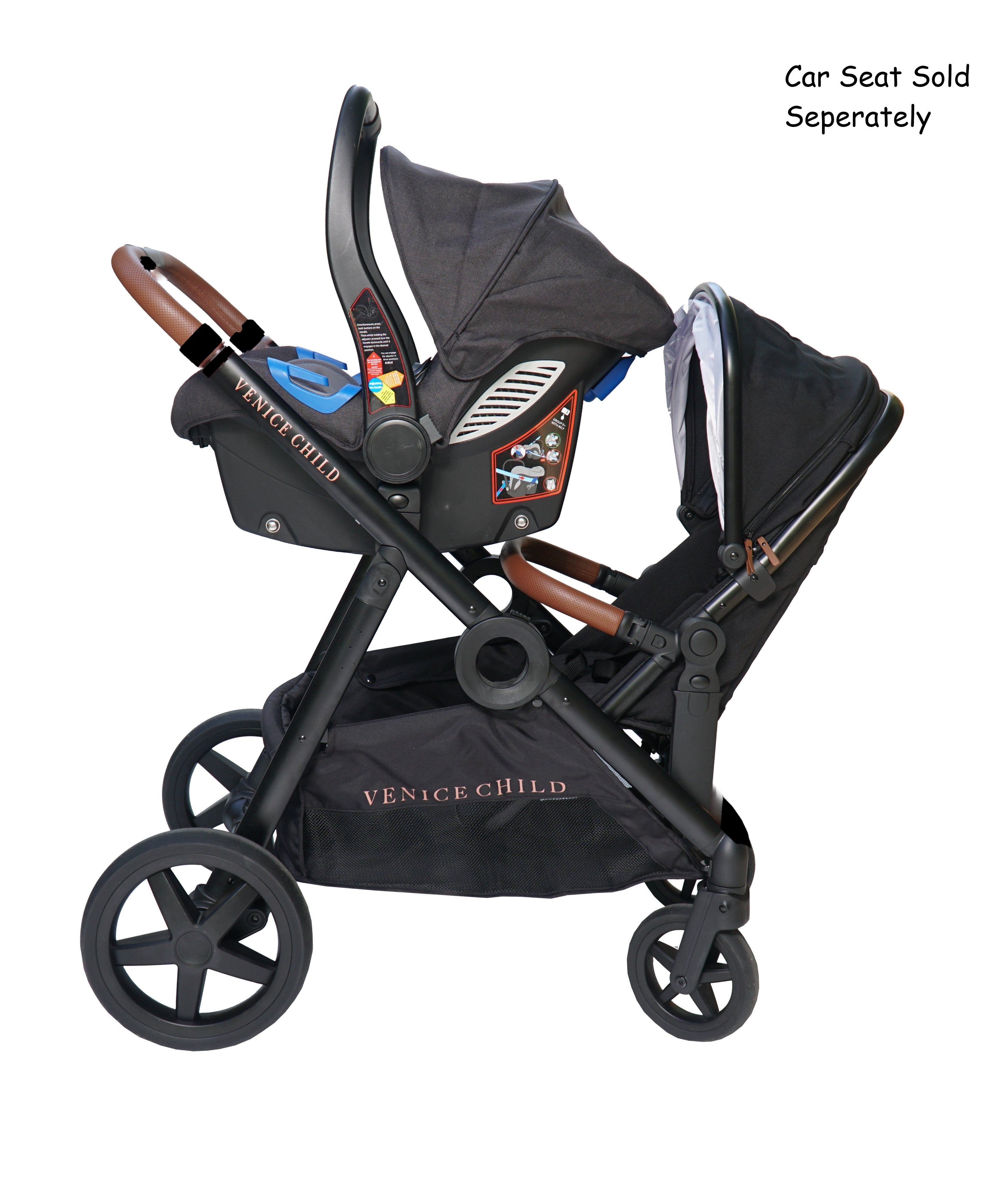 Maverick Single to Double Stroller & 2nd Toddler Seat Package #3