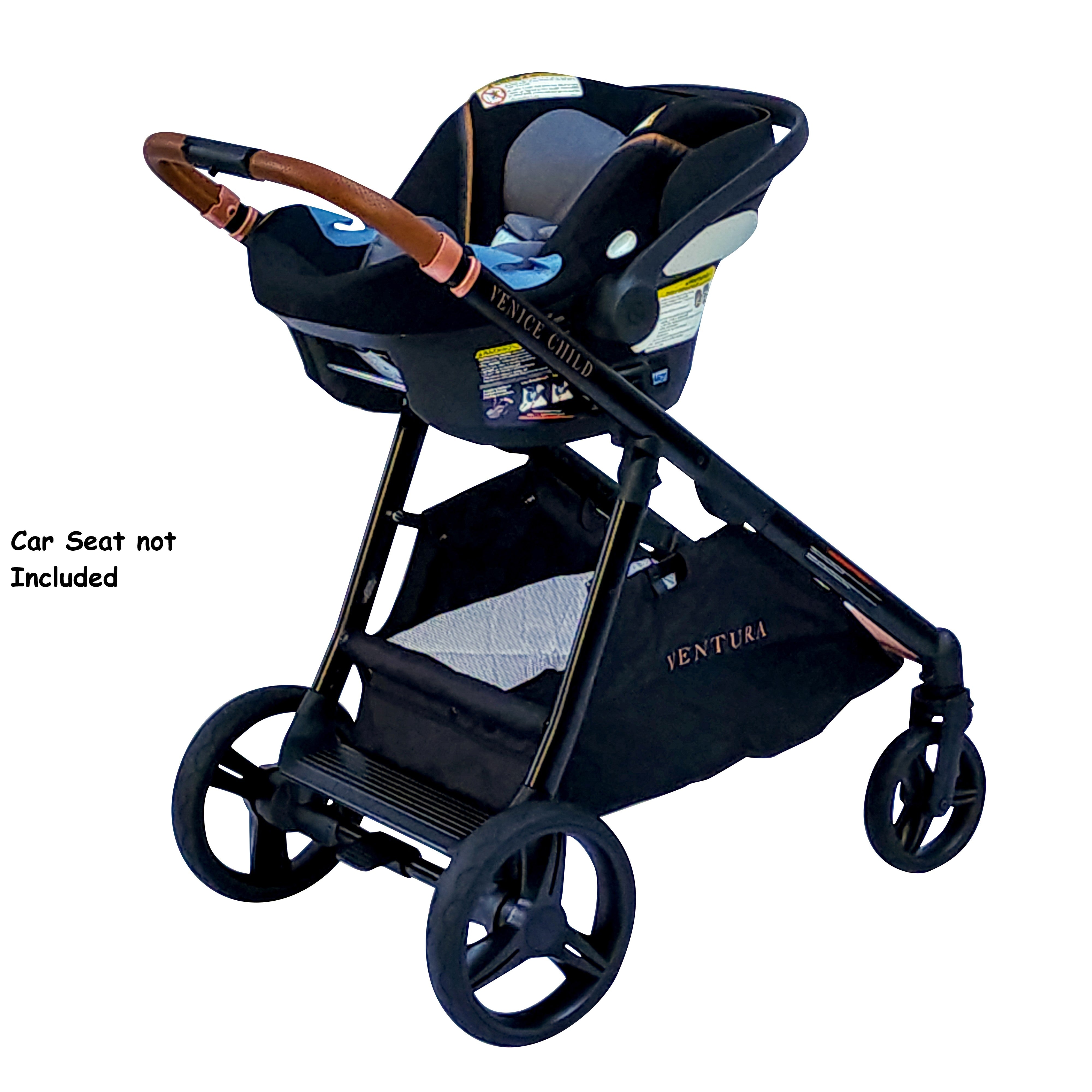 sit and stand stroller with car seat Ventura Single to Double Stroller with Standing Platform (Package # 1) – VeniceChild