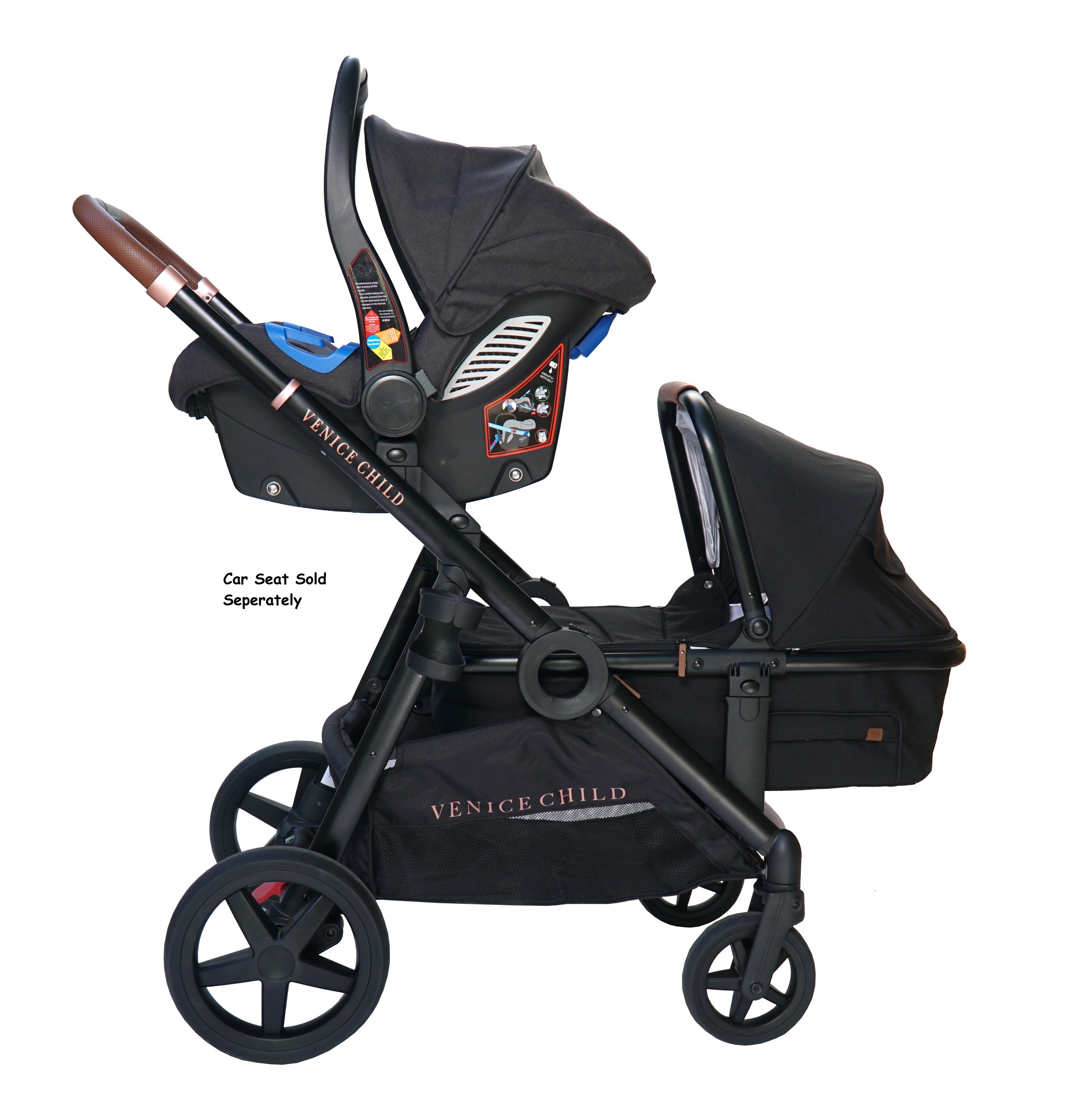 single to double stroller with bassinet Maverick Single to Double Stroller & Bassinet Package #2